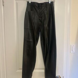 Pistola Black Leather Pants